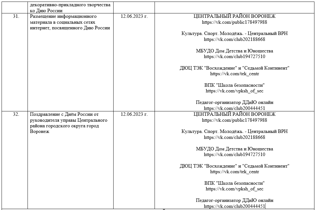 День россии план мероприятий в библиотеке