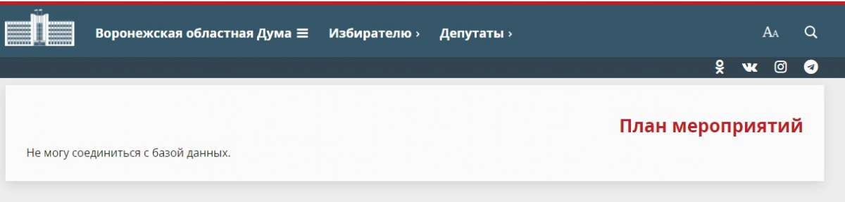 План мероприятий воронежская областная дума
