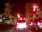 Очередное наглое нарушение маршрутчика в центре Воронежа попало на видео