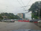 Из-за коммунальной аварии на Памятнике Славы Московский проспект сковали огромные пробки