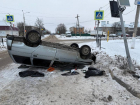 Опубликовано фото с места пьяного ДТП с «перевертышем» в Воронежской области