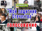 Стартовало голосование в конкурсе «Мой защитник Отечества»!