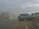 Жуткое лобовое столкновение автомобилей на воронежской трассе попало на видео