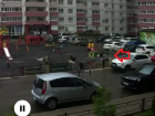 Погоня стаи собак за ребенком по детской площадке попала на видео в Воронеже