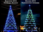 Мэрия Воронежа: Новогодняя ёлка, привезенная из столицы, абсолютно новая