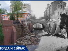 Как обрушилась часть моста, который строили для преодоления Волчьей ямы в Воронеже