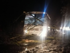 Из-за непогоды пассажирский автобус врезался в упавшее дерево в Воронежской области