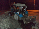 В Воронеже рано утром сгорел трактор «Беларусь»
