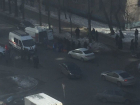 Воронежцев шокировало фото наезда автомобиля на пешехода на улице Переверткина