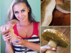 Красавица из Воронежа похвасталась огромными белыми грибами 