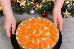 Что приготовить к Новому году: мандариновый торт без выпечки