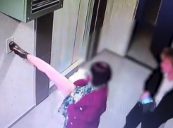 Девушка без стыда показала свою растяжку у лифта в воронежском ЖК 