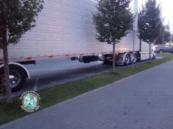 Элитный тягач занял всю платную парковку в Воронеже и попал  на фото 