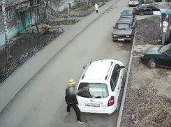 Попала под горячую руку: взбесившийся мужчина в шляпке напал на авто в Воронеже