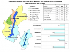 Инфографика: какой район Воронежа самый криминальный 