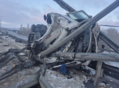 Две фуры не поделили дорогу на воронежском участке М-4 «Дон» и столкнулись: есть погибший