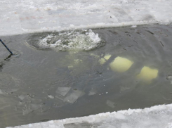 Водитель утопил Lexus, решив проверить на прочность лед Воронежского водохранилища