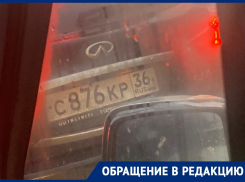 Ледяной дождь заставил водителей дерзко нарушать ПДД в Воронеже