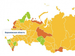 Воронежскую область нанесли на онлайн-карту выхода России из самоизоляции