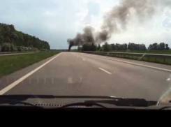 На трассе Дон сгорел грузовик