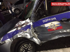 На воронежской трассе фура разнесла машину ДПС и «скорую»