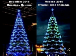 7-миллионная ёлка в Воронеже может оказаться использованной год назад на московской площади