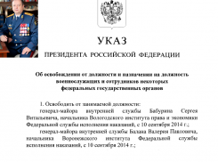Путин освободил от должности воронежского начальника института ФСИН 