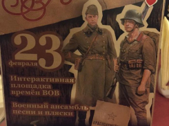Воронежский ресторан к 23 февраля «одел» красноармейца в фашистскую каску