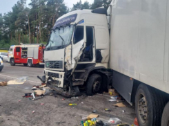 Опубликованы фото с места ДТП с 7 машинами на выезде из Воронежа 