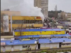 Названа вероятная причина пожара в торговом центре Воронежской области