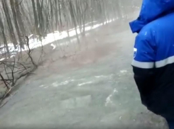 Видео с места коммунальной аварии опубликовали в Воронеже