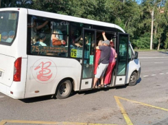 Битва за переполненную маршрутку попала в кадр в Воронеже