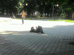 Странный мужчина бросается на родителей с детьми у парка «Орлёнок» в Воронеже