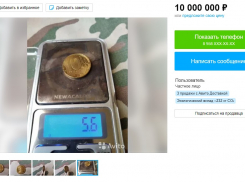 Бракованную монету никто не хочет покупать за 10 млн рублей в Воронеже