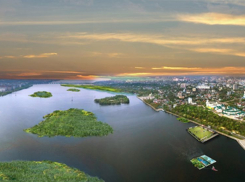 В Воронежском водохранилище появится уникальный намывной остров