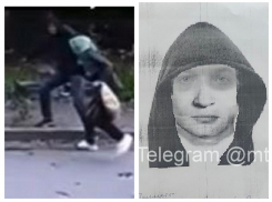 Момент нападения на женщину у подъезда попал на видео в Воронеже