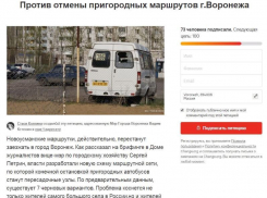 Чем грозит отмена пригородных маршрутов Воронежу, рассказали в петиции