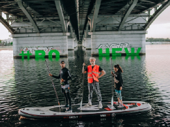 Многолетнюю вонь «увековечил» на опорах Чернавского моста художник в Воронеже 