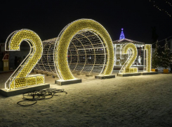 Опубликованы красочные фото украшенной к Новому году площади Ленина в Воронеже