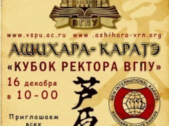 В Воронеже cтуденты-каратисты поборются за кубок ректора ВГПУ