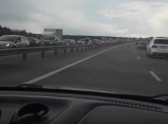 Трасса М4 «Дон» остановилась в обоих направлениях в Воронежской области