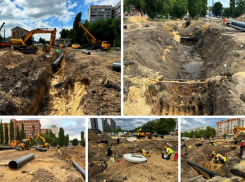 Ход строительства дублера Московского проспекта показали на фото в мэрии Воронежа