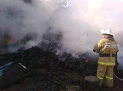 В Воронежской области загорелись 8 тонн сена