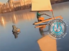 Загадочную конструкцию для зимней забавы заметили в Воронеже