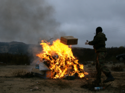Воронежский наркоконтроль сжег 30 кг изъятых наркотиков 