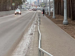 Извивающееся нечто заметили на месте ограждения в Воронеже