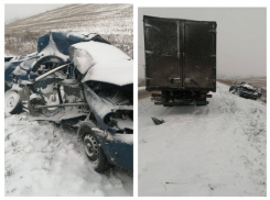 Опубликовано фото с места жуткого ДТП, в котором погибло два человека в Воронежской области