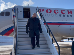 Опубликовано видео прибытия премьера Мишустина в Воронеж 