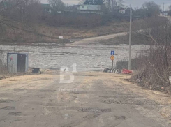 Под воды реки Дон в очередной раз ушел понтонный мост в Воронежской области