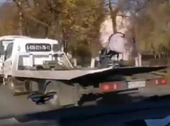 Эвакуация главного предмета яжматери попала на видео в Воронеже 